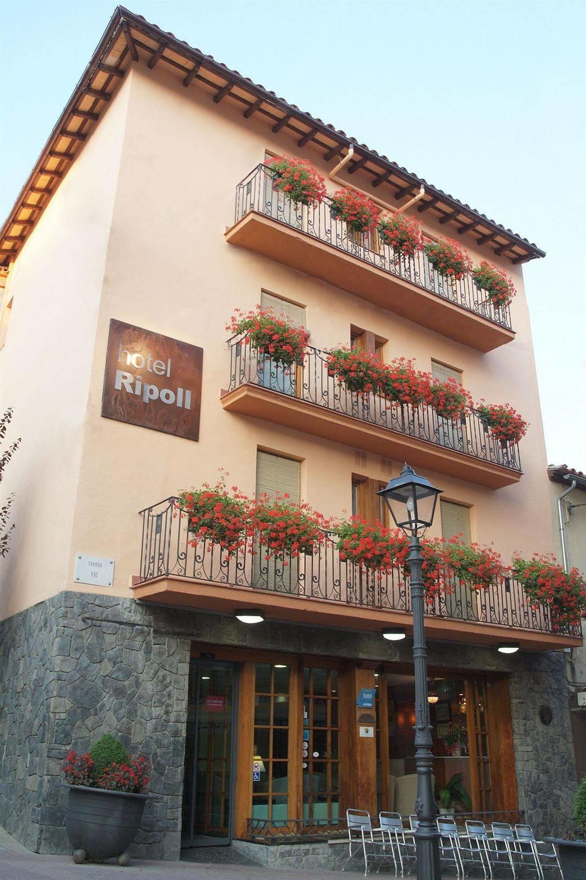 Hotel Ripoll Sant Hilari Sacalm Kültér fotó